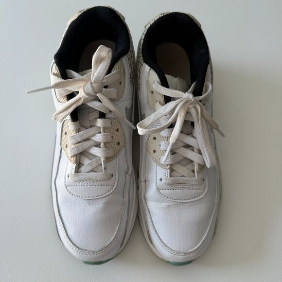 Nike Air Max 90 SE 2 GS White Glacier Ice Size 7Y Boys Big Kid Shoes, Running - Picture 8 of 14